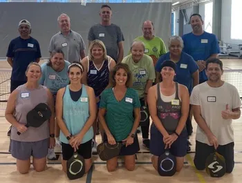 A photo from our September 12th Learn to Play Pickleball class.